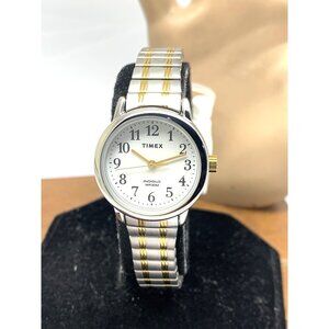Timex Women's Watch TW2W52500 Quartz Indiglo White Dial Two Tone Steel 25mm